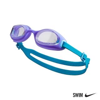 【NIKE 耐吉】SWIM 兒童 訓練型泳鏡 超廣角 Hyper Flow 透明 NESSA183-000