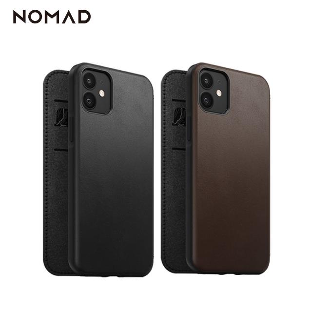 【美國NOMAD】美國NOMAD經典皮革側掀保護套 iPhone 12 Mini 5.4吋(嚴選Horween皮革獨特紋理更具特色)