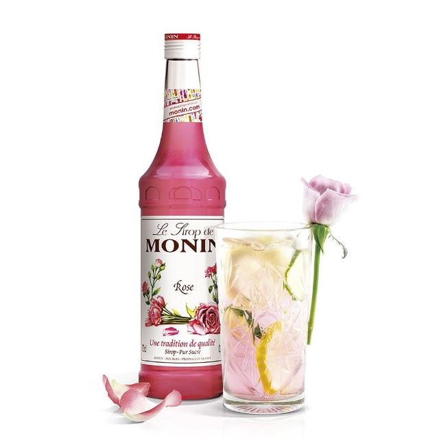 【MONIN】玫瑰風味糖漿700ml(專業、高品質糖漿領導品牌)