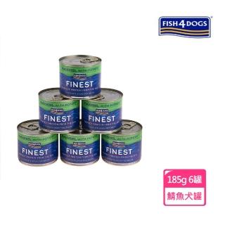 【FISH4DOGS 海洋之星】挪威鯖魚主食犬罐 185g*6罐(狗罐 濕食 狗主食罐)