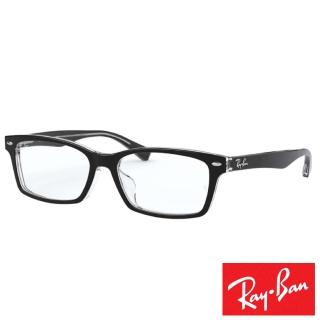 【RayBan 雷朋】時尚方框款(黑色#5378D-2034)