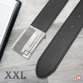 【CH-BELT 銓丞皮帶】大大大加長尺碼男休閒紳士扣皮帶腰帶(黑XXL)