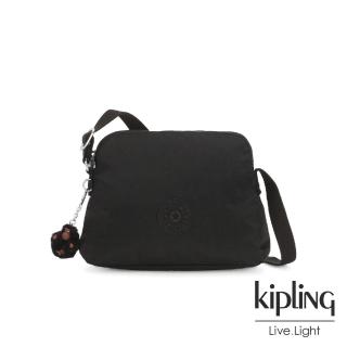 【KIPLING】質感黑隨身斜背包-DIEP