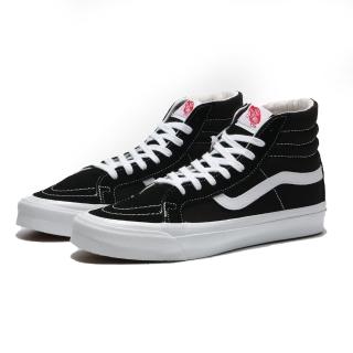 【VANS】休閒鞋 滑板鞋 男女 黑白 復古 高筒 OG SK8-HI LX(VN0A4BVBOIU)