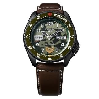 【SEIKO 精工】5SPORT限量聯名快打旋風Street Fighter V 錶-GUILE凱爾(SRPF21K1)