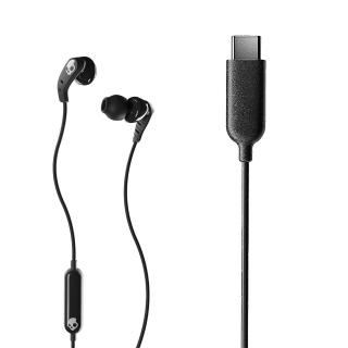 【Skullcandy 美國潮牌】SET 入耳式運動型耳機Type-c接頭 黑色(128)