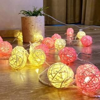 唯美佈置神器LED籐球300cm燈串1組(生日氣球 氣氛燈飾 生日派對 生日裝飾)