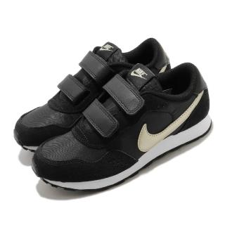 【NIKE 耐吉】休閒鞋 MD Valiant PSV 運動 童鞋 基本款 簡約 魔鬼氈 舒適 中同 穿搭 黑 金(CN8559-009)