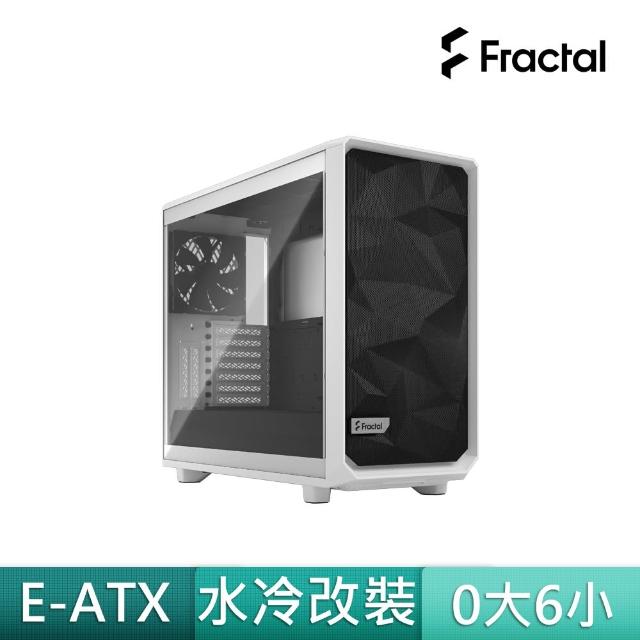 【Fractal Design】Meshify 2 White TGC 鋼化玻璃透側電腦機殼-極光白