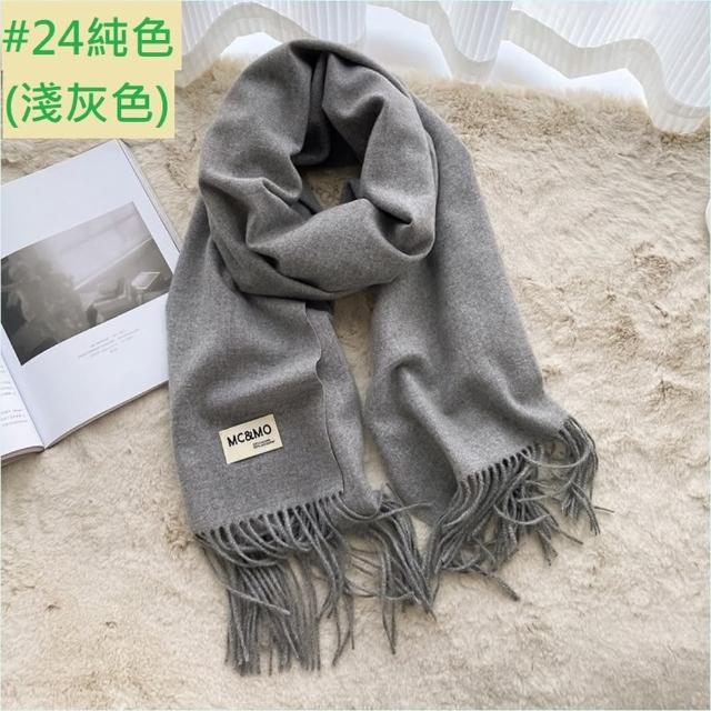 【Emi 艾迷】經典格紋保暖圍巾 披肩 秋冬保暖 輕奢高級款(冬日保暖 年節出遊 新年)