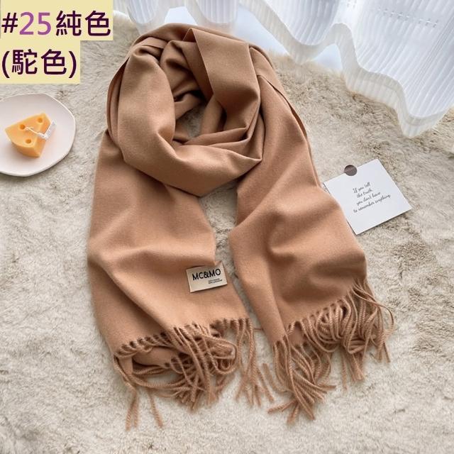 【Emi 艾迷】經典格紋保暖圍巾 披肩 秋冬保暖 輕奢高級款(冬日保暖 年節出遊 新年)