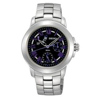 【SEIKO 精工】Criteria 亮麗幻彩時尚鋼帶錶-34mm(SPA801P1)