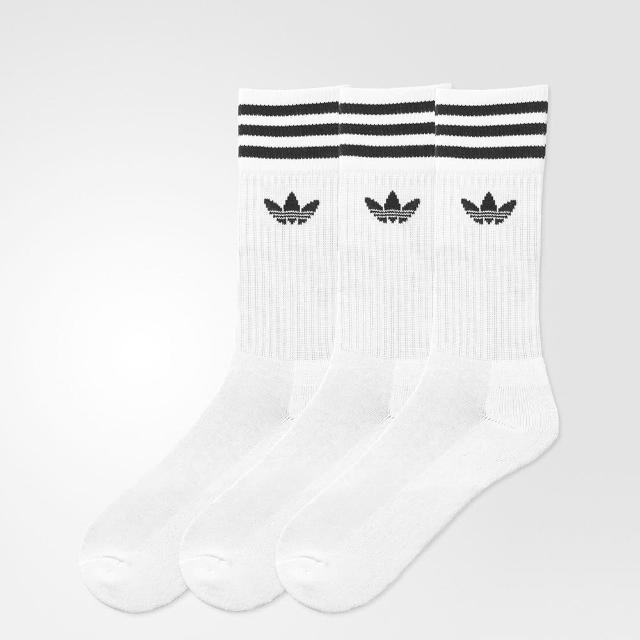 【adidas官方旗艦館】中筒襪 3 雙入 男/女(S21489)