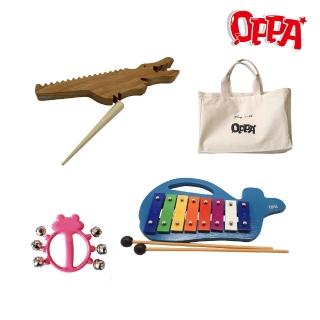 【OPPA 奧福樂器】小動物樂器組 音樂律動 鐵琴 刮胡 手搖鈴｜造型可愛 聲音好聽(幼兒教育 小樂器)