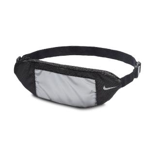 【NIKE 耐吉】腰包 Fanny Pack 外出 斜背 男女款 斜背包 外出 輕便 小包 穿搭 黑 銀(N000265008-2OS)