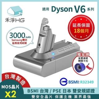 【禾淨家用HG】Dyson V6系列 SV03/ DC58 / DC59 / DC61 / DC62 / DC74副廠鋰電池(加贈Dyson後置濾網)