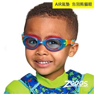 【Zoggs】音速AIR氣墊防霧泳鏡(幼童0-6歲-藍綠色)