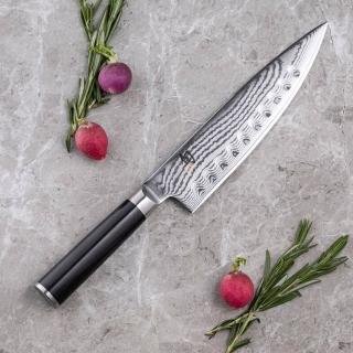 8329853 OL 【KAI 貝印】旬 Classic 日本製大馬士革鋼高級波紋牛刀 主廚刀 20cm DM-0719(菜刀 高品質 切魚肉 料理刀)