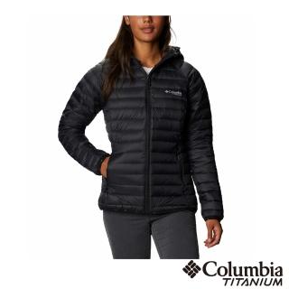 【Columbia 哥倫比亞】女款- 鈦 3D鋁點 保暖800羽絨連帽外套黑色(UWR01850BK  / 保暖.防潑水.鵝絨)