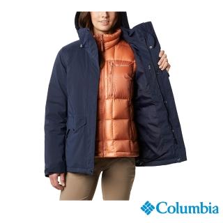 【Columbia 哥倫比亞】女款- 防水Omni-Heat鋁點保暖700羽絨兩件外套-深藍(UWR21850NY / 保暖.防水.羽絨)