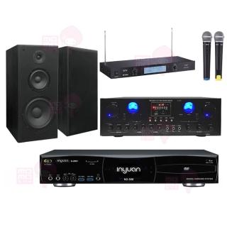 【音圓】點歌機4TB+擴大機+無線麥克風+喇叭(S-2001 N2-350+A-200+TR-9688+PS-100)
