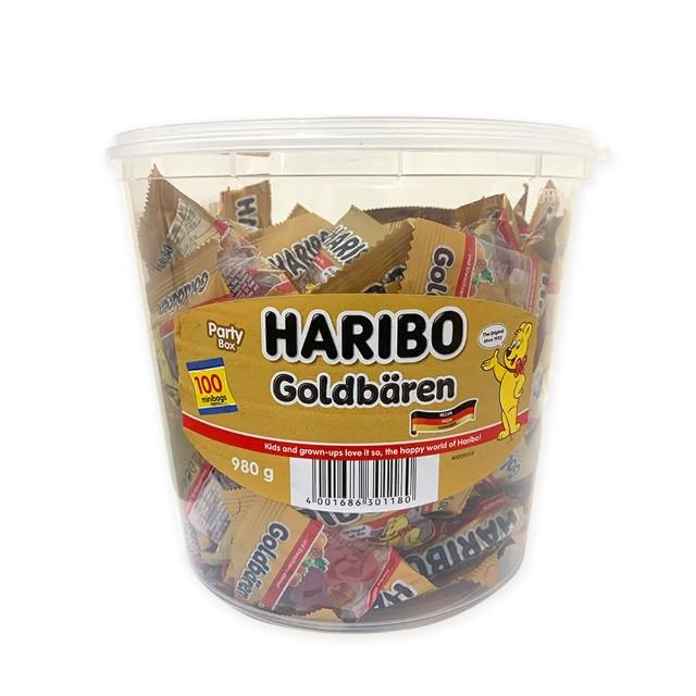 【HARIBO 哈瑞寶】金熊Q軟糖分享包(100入)