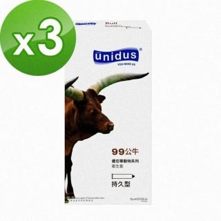 【UNIDUS】優您事 動物系列保險套-99公牛-持久型 12入(12入*3盒)