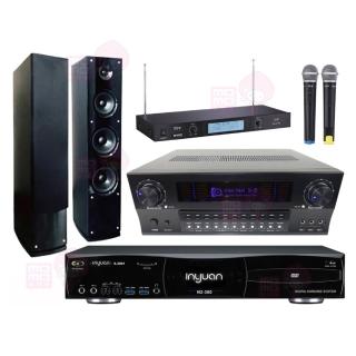 【音圓】點歌機4TB+擴大機+無線麥克風+喇叭(S-2001 N2-350+KARMEN X3+TR-9688+AS-138)