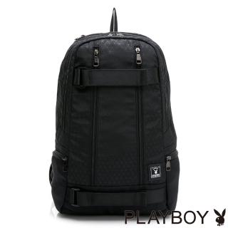 【PLAYBOY】後背包 Geometric系列(黑色)