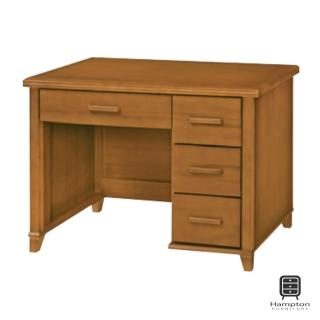 【Hampton 漢汀堡】基思柚木色3.5尺書桌(一般地區免運費/書桌/桌子)
