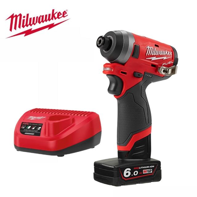【Milwaukee 美沃奇】12V鋰電無碳刷衝擊起子-M12FID-601 原廠公司貨(獨家優惠套裝)