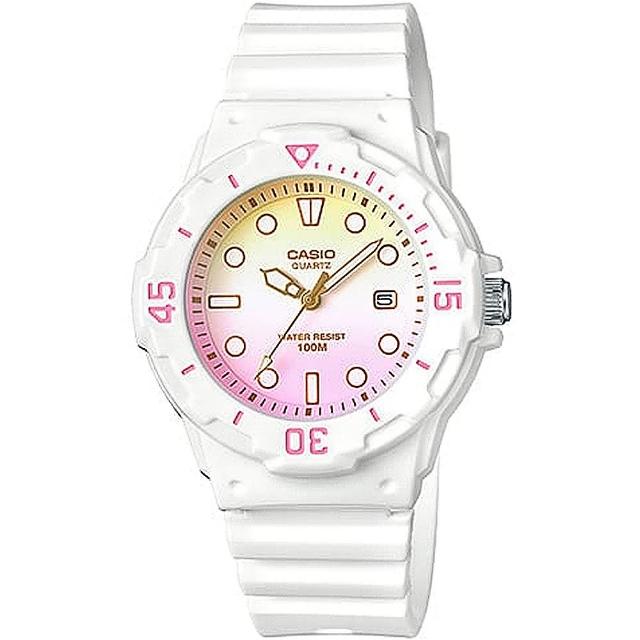 【CASIO 卡西歐】潛水風格輕巧迷你運動女錶-LRW-200H系列(20款可選)