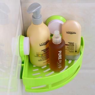 【E.City】買1送1-多功能吸盤轉角瀝水置物架(共2入)