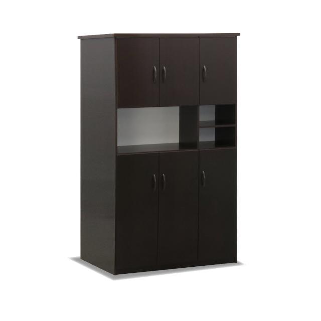 【ASSARI】防潮防蛀塑鋼緩衝開放六門鞋櫃(寬97x深34x高180cm)