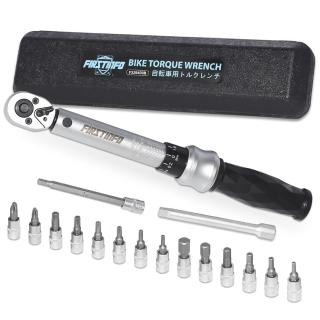 【良匠工具】2分可調扭力扳手組 預制式板手 雙向快脫扳手 1-25NM 附套筒起子頭(適用自行車 腳踏車維修)
