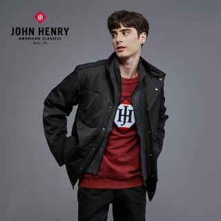 【JOHN HENRY】防風鋪棉外套-黑