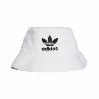 【adidas 愛迪達】漁夫帽 Trefoil Bucket Hat 男女款 愛迪達 三葉草 穿搭 刺繡logo 白 黑(BK7350)