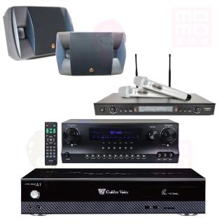 【金嗓】點歌機4TB+擴大機+無線麥克風+喇叭(CPX-900 A3+DW1+SR-928PRO+P-500)