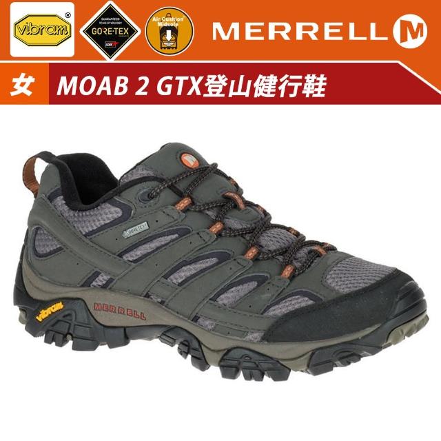 Merrell 女moab 2 Gore Tex登山健行鞋 灰 紫ml060 登山鞋 運動鞋 防水鞋 Momo購物網