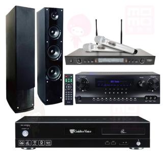 【金嗓】點歌機4TB+擴大機+無線麥克風+喇叭(CPX-900 F1+DW1+SR-928PRO+AS-138)