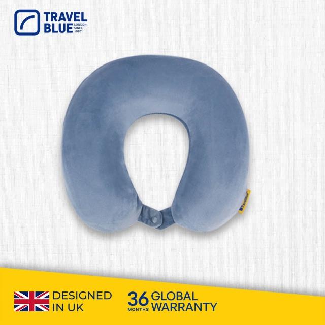 【Travel Blue 藍旅】Memory Foam 記憶棉 旅行頸枕  旅行配件(頸枕 U型枕 飛機枕)