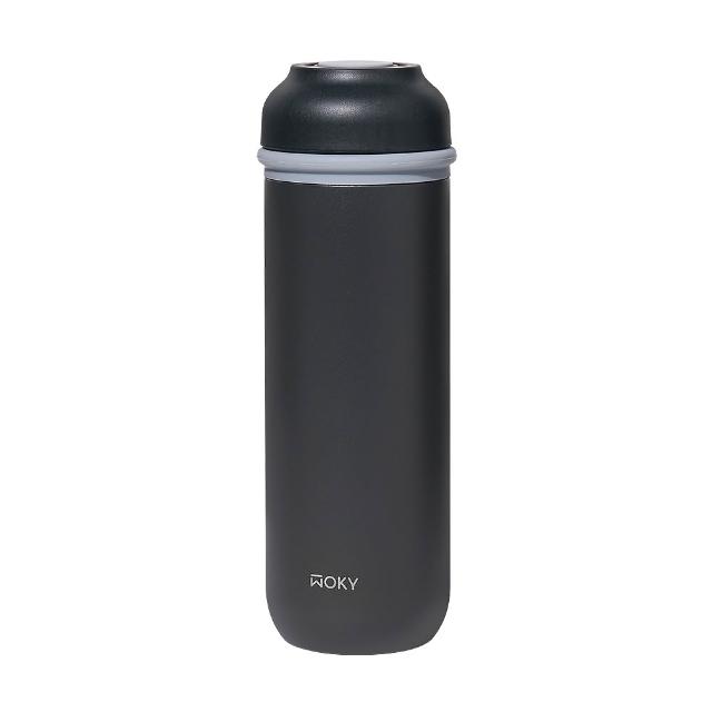 【WOKY 沃廚】JIN真瓷系列-輕量隨行陶瓷保溫杯400ML(保溫瓶)