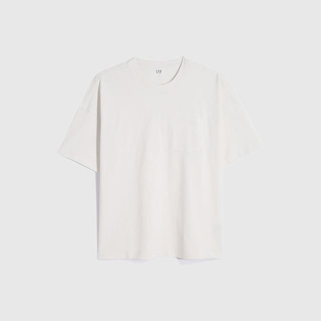 【GAP】男女裝 厚磅密織系列 簡約素色質感厚磅短袖T恤(多色可選)