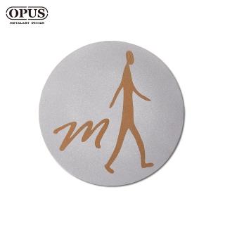 【OPUS 東齊金工】廁所標示牌-男生圓款/戶外WC洗手間指示牌(SB-me06-CS 邂逅_不鏽鋼)