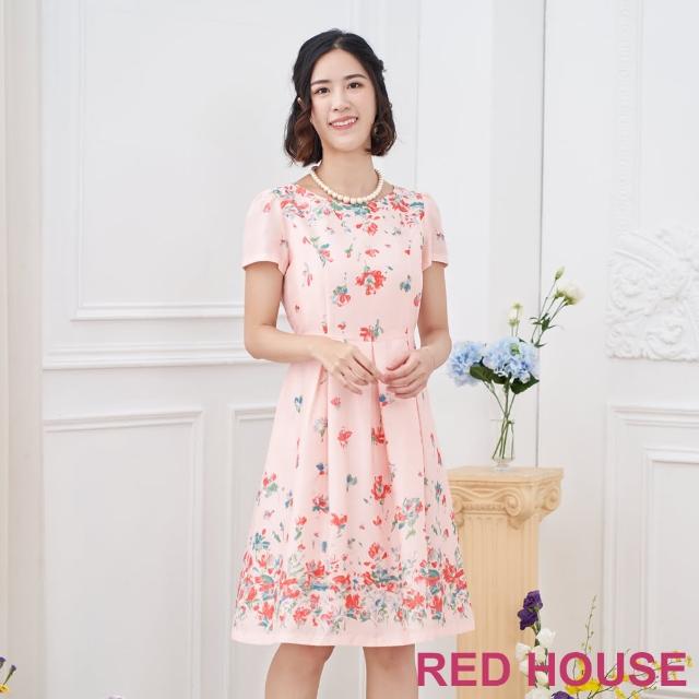 RED HOUSE 蕾赫斯【RED HOUSE 蕾赫斯】彩繪花朵洋裝(共2色)