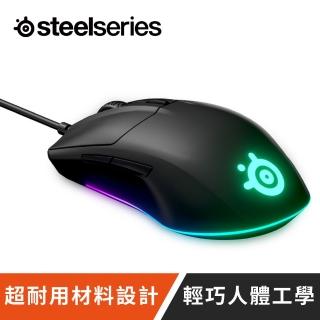 【Steelseries 賽睿】Rival 3電競滑鼠(黑)