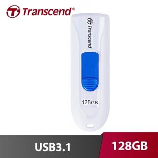 【Transcend 創見】JetFlash 790 128G USB3.1隨身碟 白(TS128GJF790W)