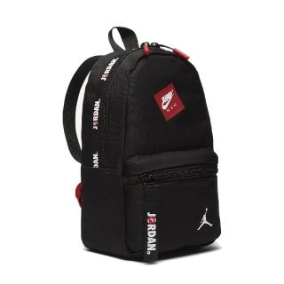 【NIKE 耐吉】後背包 Jordan Backpack 男女款 喬丹 飛人 雙肩背 基本款 上學 黑 白 紅(JD2113007TD-001)