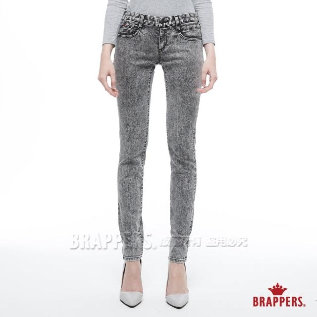 BRAPPERS【BRAPPERS】女款 新美腳ROYAL系列-中低腰彈性霓虹單寧窄管褲(灰)