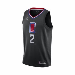 【NIKE 耐吉】球衣 Kawhi Leonard 運動 男款 喬丹 科懷·雷納德 洛杉磯 快艇 籃球 黑 藍(CV9480-011)